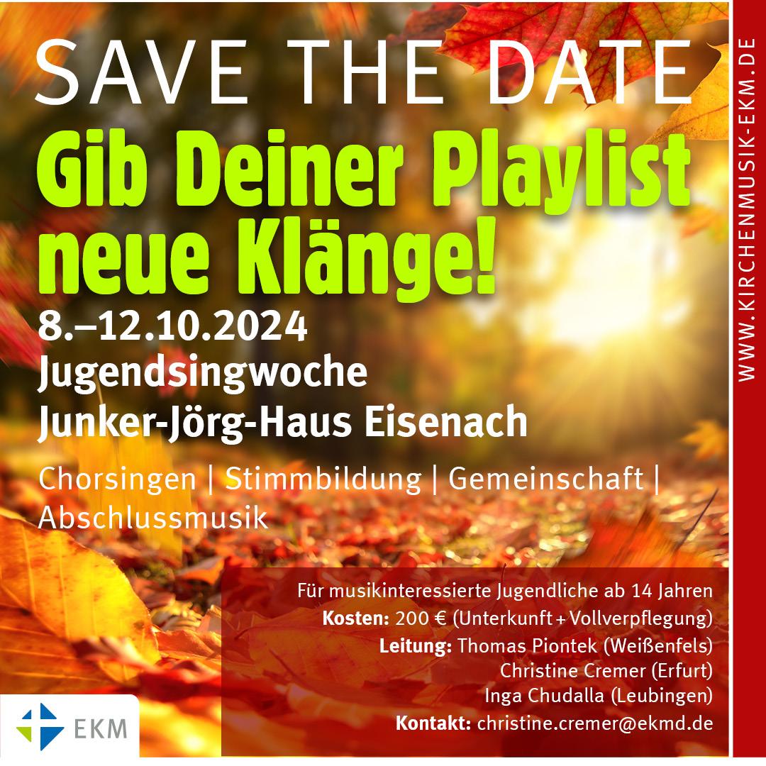 Jugendsingwoche 2024 in der EKM | Foto: (c) EKM Jugendsingwoche 2024 in der EKM | Foto: (c) EKM