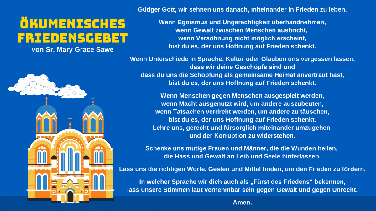 Ökumenisches Friedensgebet deutsch | Foto: (c) Kirchenkreis Naumburg-Zeitz Ökumenisches Friedensgebet deutsch | Foto: (c) Kirchenkreis Naumburg-Zeitz