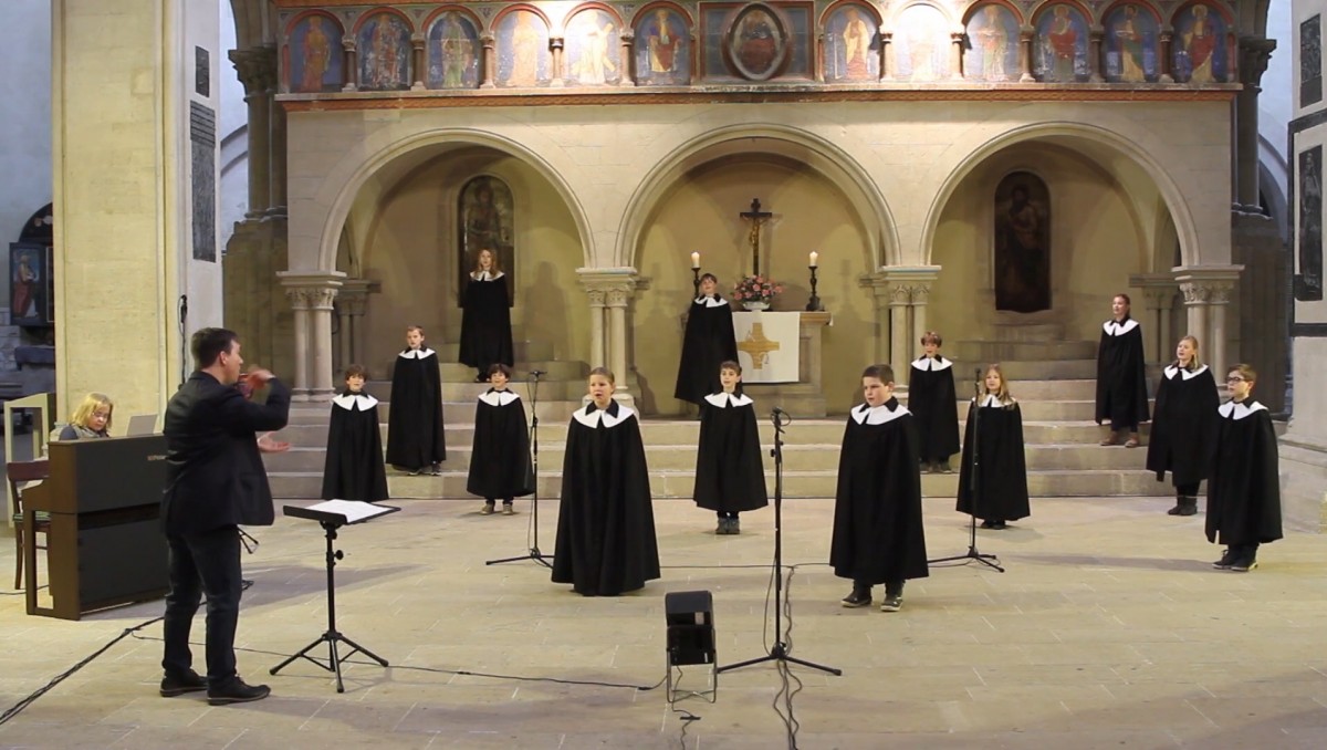 Kurrendesänger*innen im Naumburger Dom Kurrendesänger*innen im Naumburger Dom