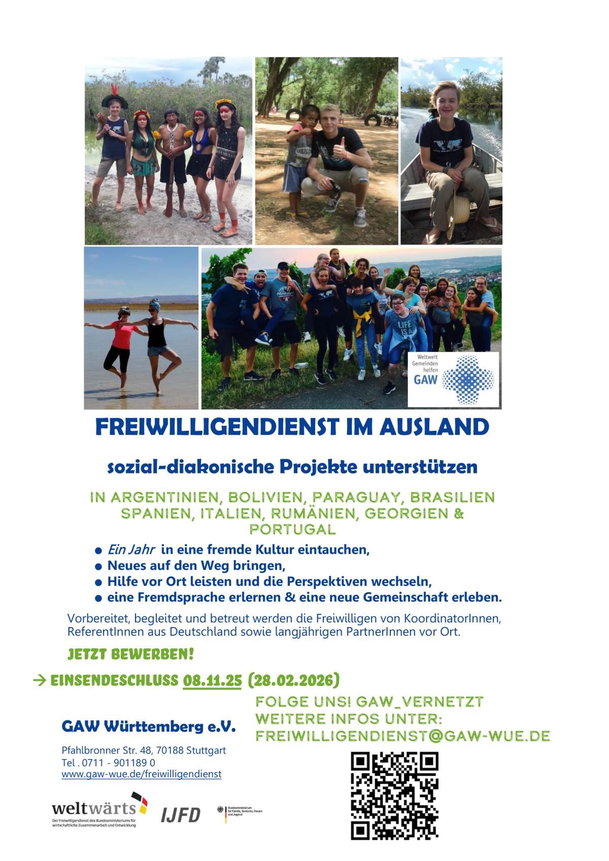 Flyer Freiwilligendienst 2026