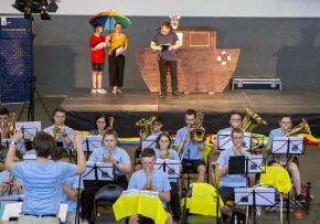 Jungbläsercamp Abschlussgottesdienst Musical Noah | Foto: (c) Kirchenkreis Naumburg-Zeitz, Ilka Ißermann