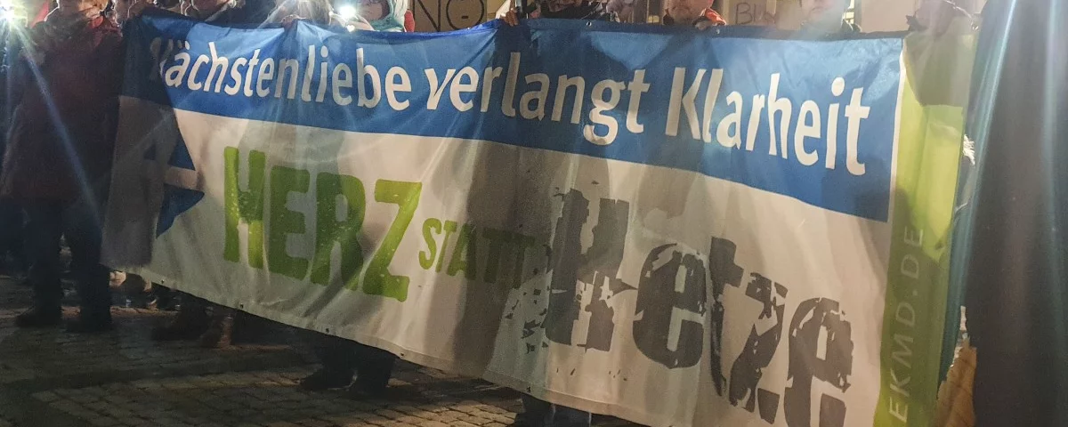 Demonstration gegen Rechts in NMB am 1.2.2024